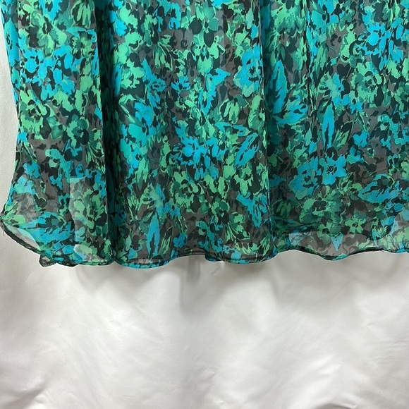 Maggie Barnes maxi length flutter sleeve dress Sz 34W - Picture 5 of 11